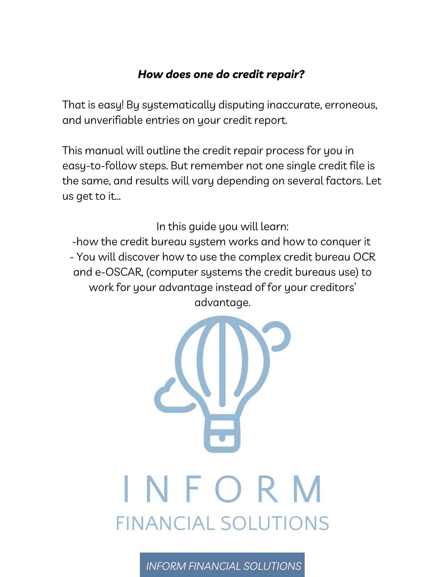 The Credit Breakdown - Fix Your Credit Score